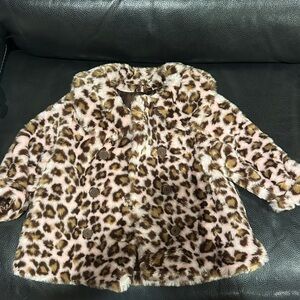 Gymboree Leopard Print Pea Coat for Kids